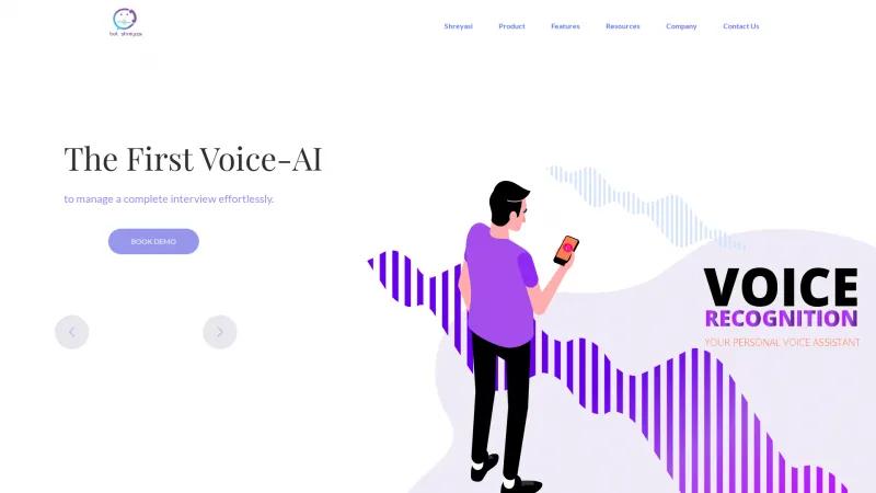 BOT Shreyasi - Smart Voice Conversational AI and Virtual Assistant Homepage of BOT Shreyasi