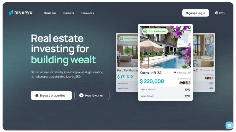 Homepage of Binaryx Homepage of Binaryx